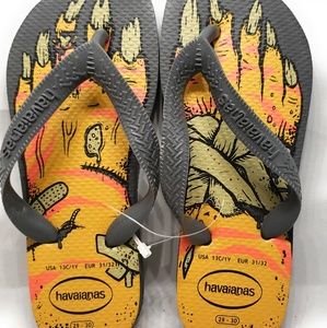 NWOT Havaianas Flip Flops Kids-Raddical-SZ USA 1Y
